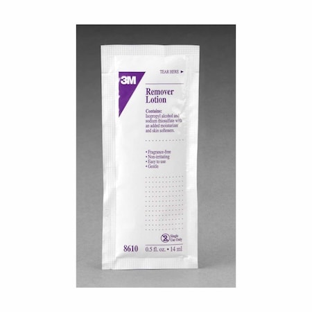 3M Lotion Remover Liquid .5 oz., 100PK 8610